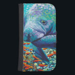 Sea Sweetheart II Wallet Phone Case For Samsung Galaxy S4<br><div class="desc">Marine Life</div>