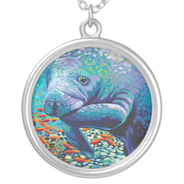 Sea Sweetheart II Silver Plated Necklace (Front)