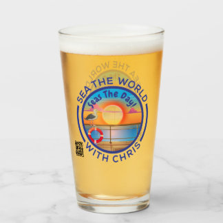 Sea The World With Chris Beer Glass
