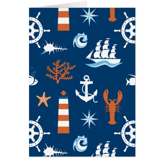 Sea Theme Pattern 1 Cards (Front)