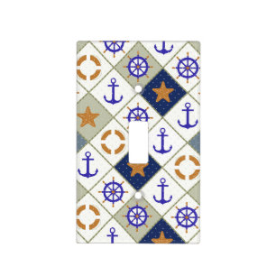Sea Theme Pattern 2 Light Switch Cover