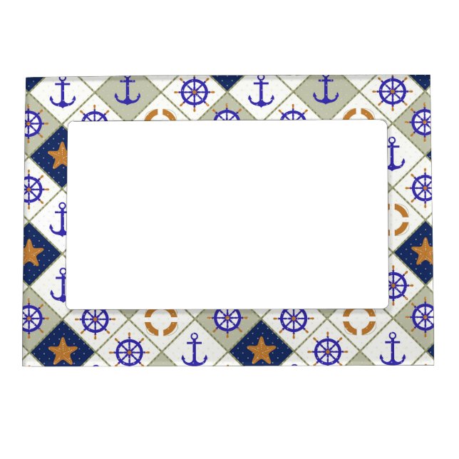 Sea Theme Pattern 2 Magnetic Frame (Front)