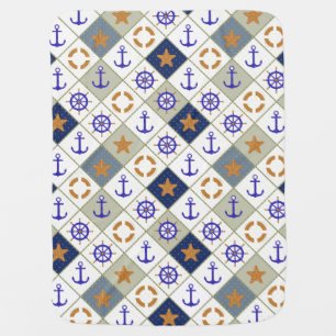 Sea Theme Pattern 2 Receiving Blanket