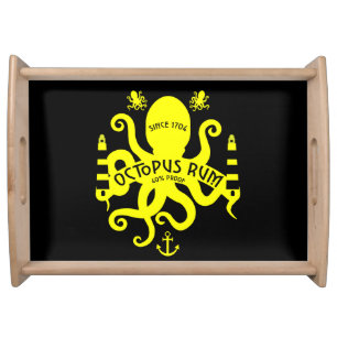 Sea Themed And Fantasy Octopus Nautical Mug Ser Serving Tray