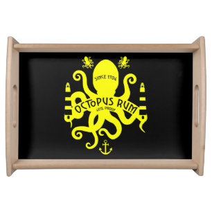 Sea Themed And Fantasy Octopus Nautical Mug Ser Serving Tray