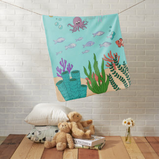 sea themed baby blanket