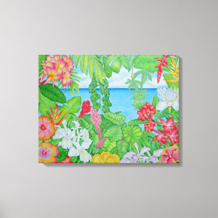 Sea through the Jungle Canvas Print