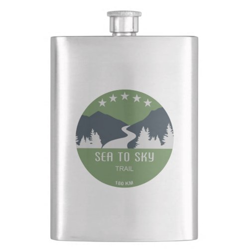 Sea To Sky Trail British Columbia Flask