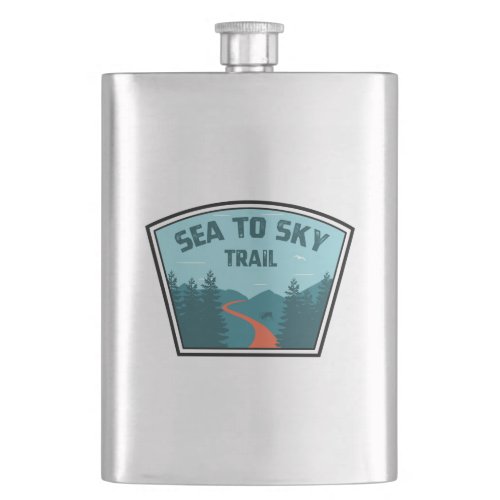 Sea To Sky Trail British Columbia Flask