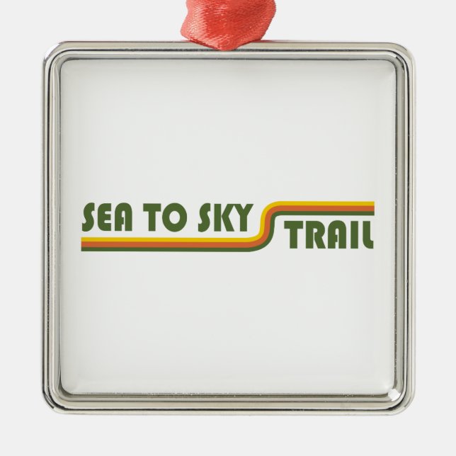 Sea To Sky Trail British Columbia Metal Ornament (Front)