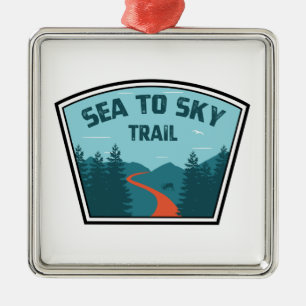 Sea To Sky Trail British Columbia Metal Ornament