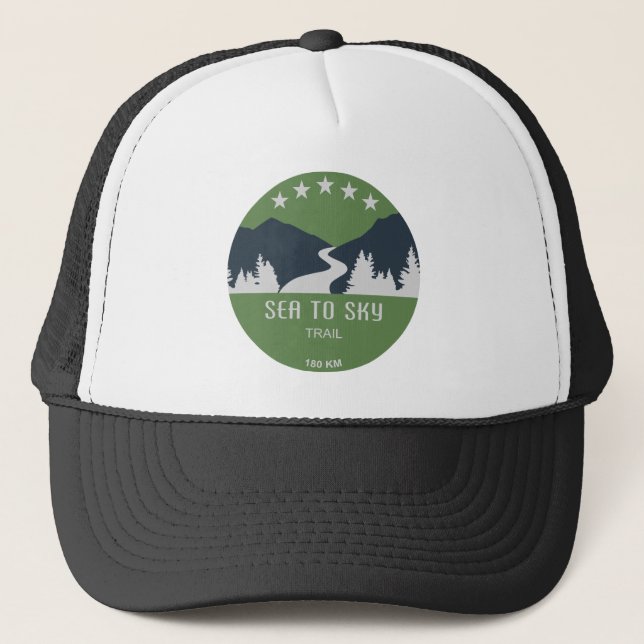 Sea To Sky Trail British Columbia Trucker Hat (Front)
