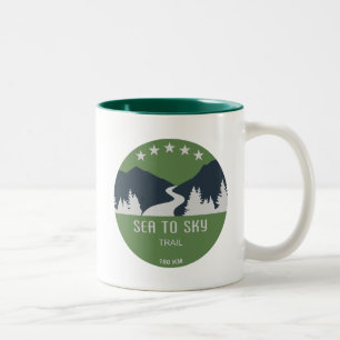 Sea To Sky Trail British Columbia Two-Tone Coffee Mug