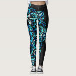 Sea Toned Mandala Leggings<br><div class="desc">Drawn freehand, then colored in photoshop.</div>