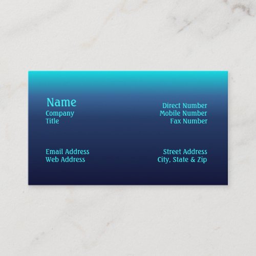 Sea Tones Business Card