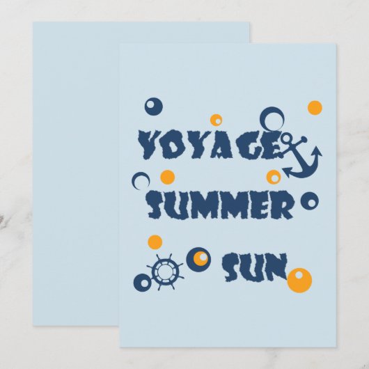 Sea, travel , summer (Front/Back)