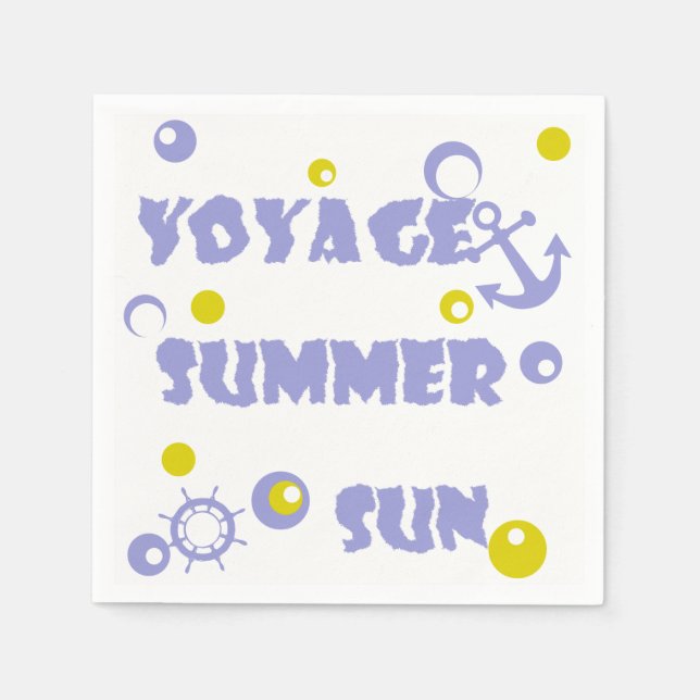 Sea, travel , summer napkins (Front)