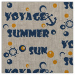Sea, travel , summer , sun fabric