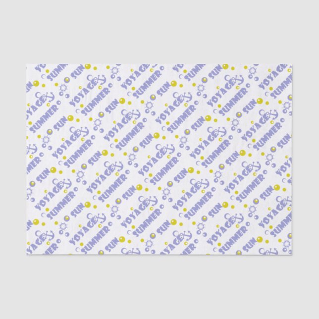Sea, travel , summer , sun tissue paper (Front)