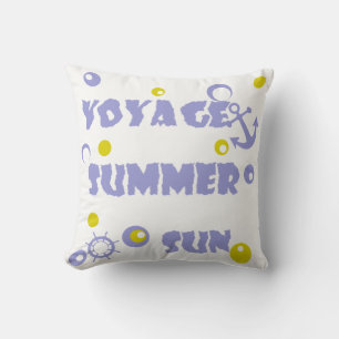 Sea, travel , summer throw pillow