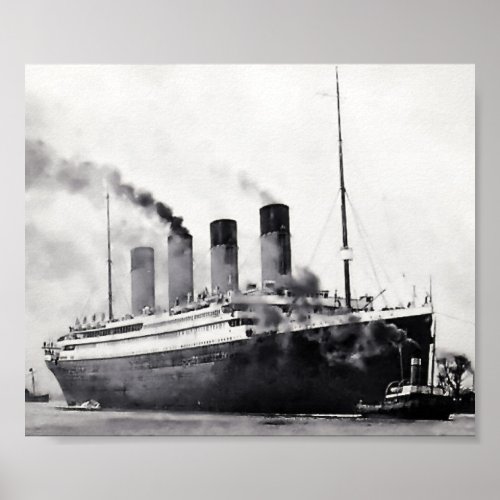 Sea Trials Begin  RMS Titanic Poster