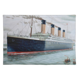 Sea Trials of RMS Titanic Placemat