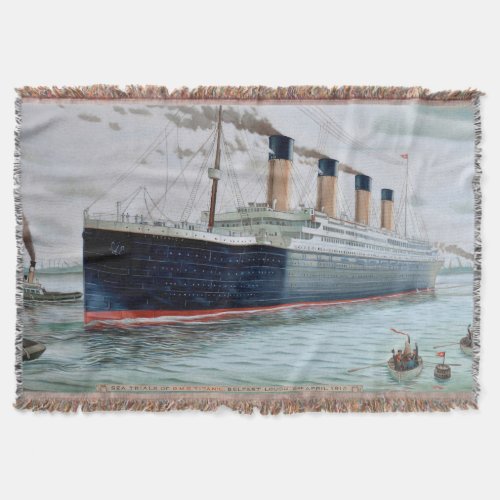 Sea Trials of RMS Titanic Throw Blanket
