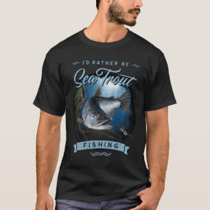 Sea Trout Fishing Vintage Look Fisherman Gift T-Shirt
