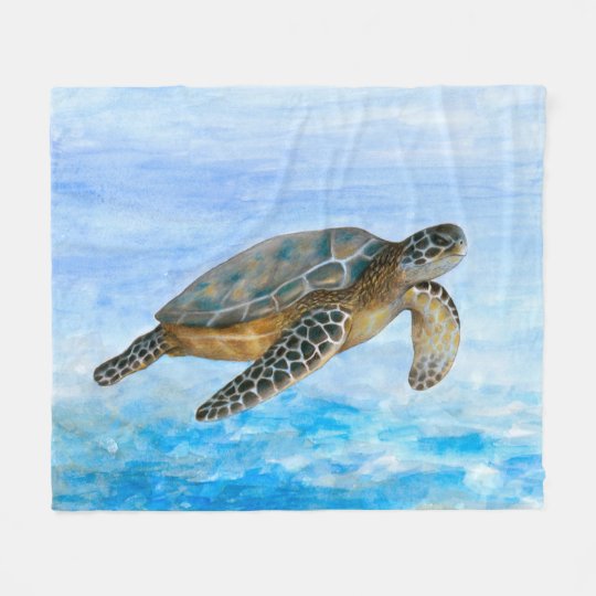 BeddingOutlet Sea Turtle Sherpa Throw Blanket Map Tortoise ...