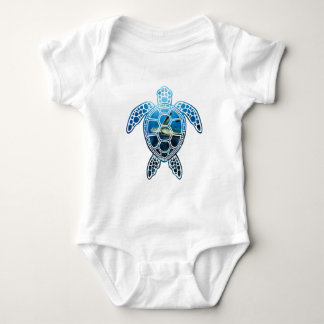 sea turtle-2 baby bodysuit