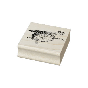 Sea Turtle 2 Rubber Stamp