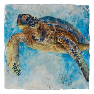 Sea Turtle 33 Trivet
