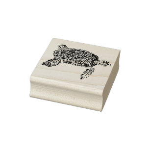 Sea Turtle 3 Rubber Stamp