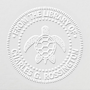 Sea Turtle #5N Library Book Name Embosser