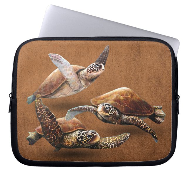 Sea Turtle Animals Extinction Save The Turtles Laptop Sleeve (Front)
