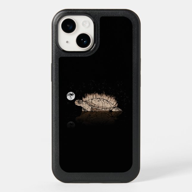 Sea Turtle Art Moonshine Underwater Sea Turtle Otterbox iPhone Case (Back)