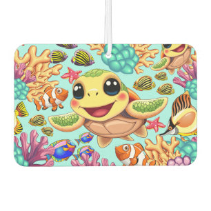 Sea Turtle Baby Happy and Cute Character Air Freshener