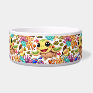 Sea Turtle Baby Happy and Cute Character Bowl
