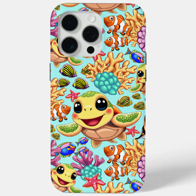 phone case turtle Sea Turtle iPhone Phone Case (Pink Blue)