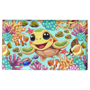 Sea Turtle Baby Happy and Cute Character Place Card Holder
