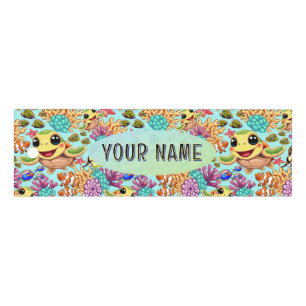 Sea Turtle Baby Happy and Cute Character Ruler