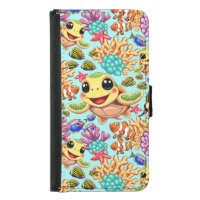 Sea Turtle Baby Happy and Cute Character