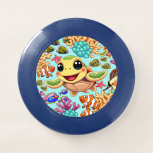 Sea Turtle Baby Happy and Cute Character Wham-O Frisbee