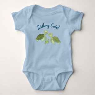 Sea Turtle Baby Shower Co-Ed Gender Neutral Baby Bodysuit