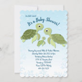 Sea Turtle Baby Shower Co-Ed Gender Neutral Invitation (Front)