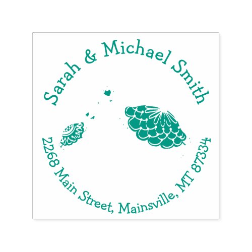 Sea Turtle Baby Shower Co_Ed Gender Neutral Self_inking Stamp