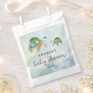 Sea Turtle - baby shower Favor Bag