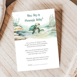 Sea Turtle Baby Shower How Big Mommys Belly Game