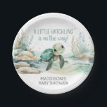 Sea Turtle Baby Shower Paper Plates<br><div class="desc">Make your Under The Sea baby shower extra special with these delightful round paper plates! Sturdy yet stylish,  these plates are perfect for serving delicious bites while complementing your theme in the most adorable way.

BS712</div>