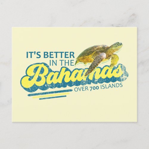 Sea Turtle Bahamas Postcard Vacation Cruise